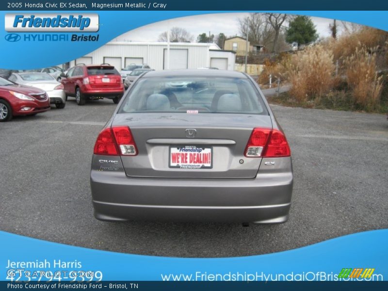 Magnesium Metallic / Gray 2005 Honda Civic EX Sedan