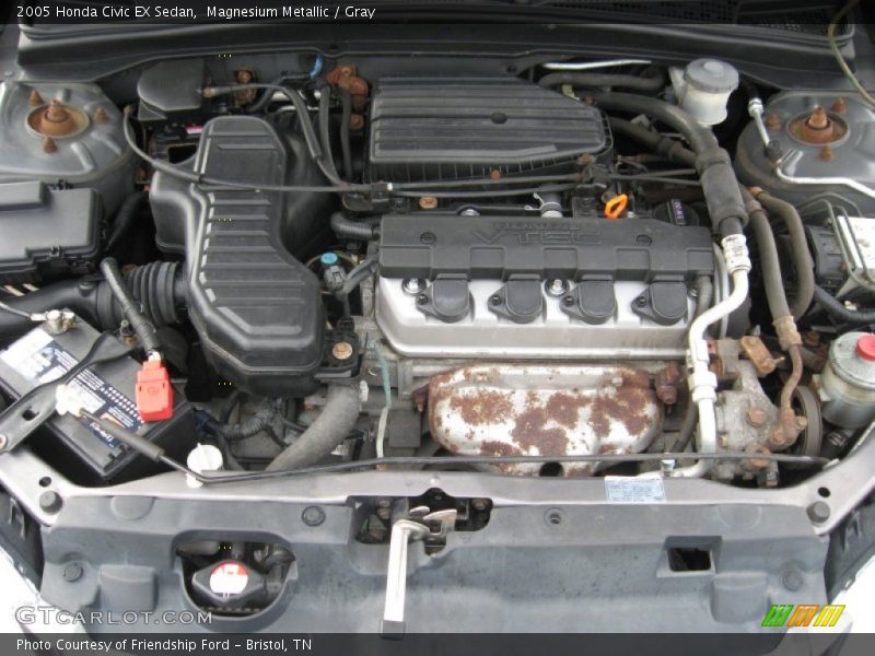 Magnesium Metallic / Gray 2005 Honda Civic EX Sedan