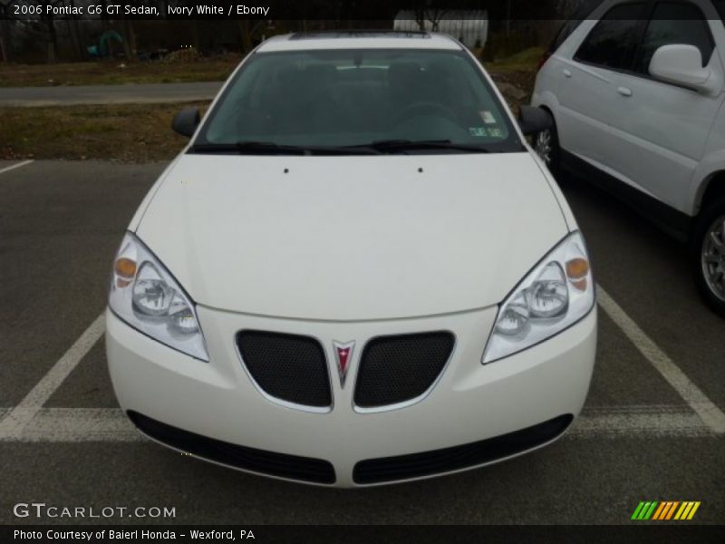 Ivory White / Ebony 2006 Pontiac G6 GT Sedan