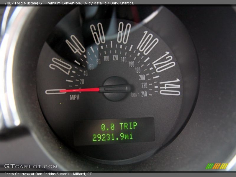 Alloy Metallic / Dark Charcoal 2007 Ford Mustang GT Premium Convertible