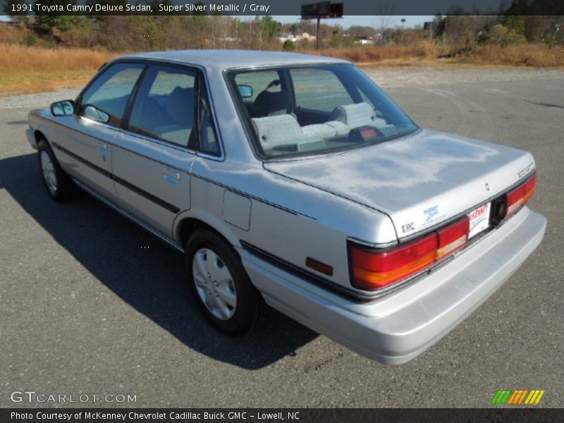 Super Silver Metallic / Gray 1991 Toyota Camry Deluxe Sedan
