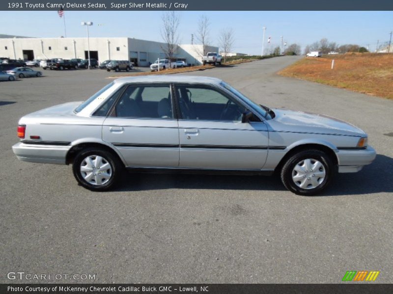 Super Silver Metallic / Gray 1991 Toyota Camry Deluxe Sedan