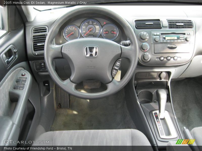 Magnesium Metallic / Gray 2005 Honda Civic EX Sedan