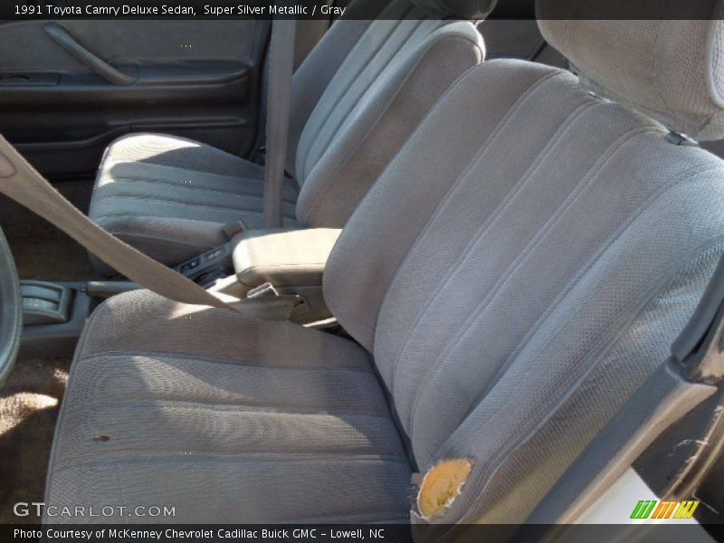 Super Silver Metallic / Gray 1991 Toyota Camry Deluxe Sedan
