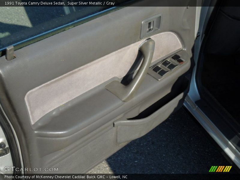 Super Silver Metallic / Gray 1991 Toyota Camry Deluxe Sedan