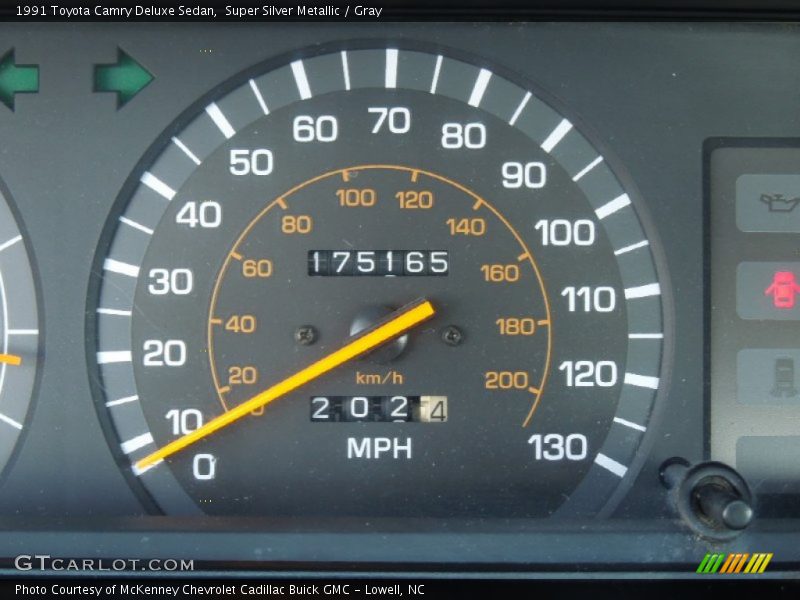 Super Silver Metallic / Gray 1991 Toyota Camry Deluxe Sedan