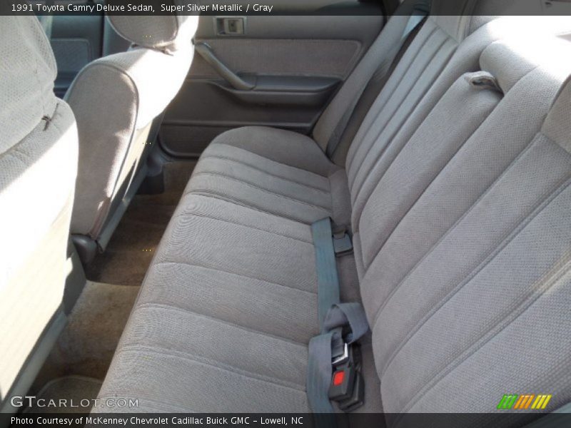 Super Silver Metallic / Gray 1991 Toyota Camry Deluxe Sedan