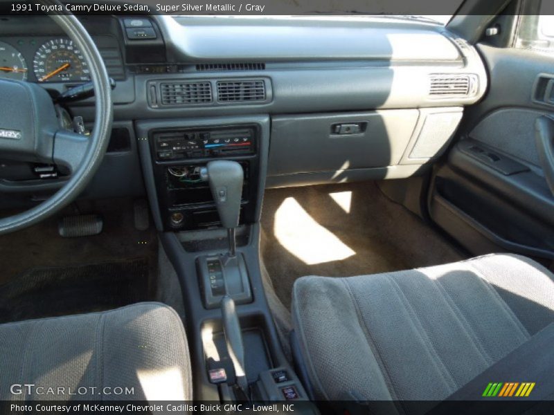 Super Silver Metallic / Gray 1991 Toyota Camry Deluxe Sedan