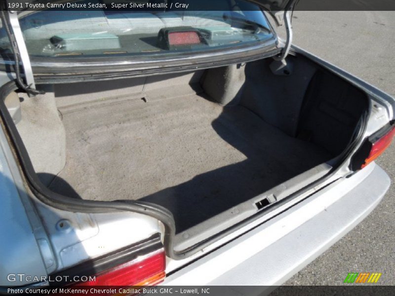Super Silver Metallic / Gray 1991 Toyota Camry Deluxe Sedan