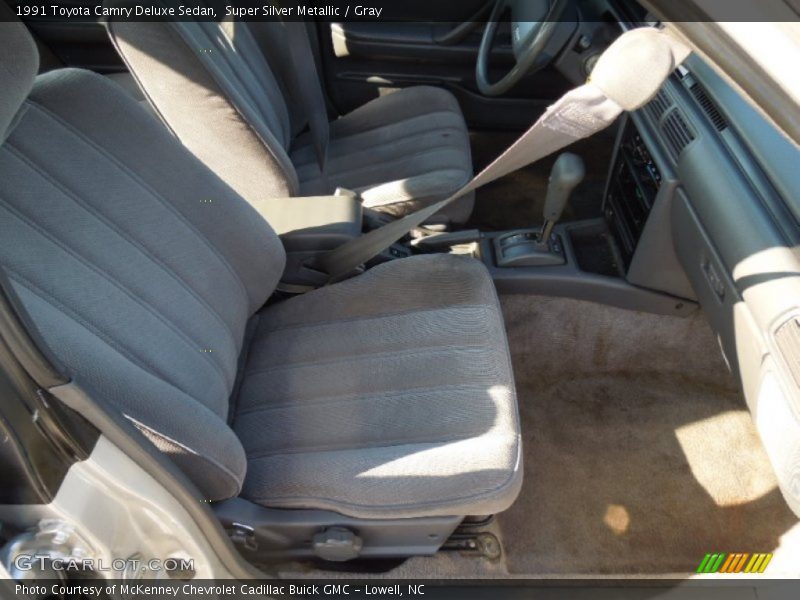 Super Silver Metallic / Gray 1991 Toyota Camry Deluxe Sedan
