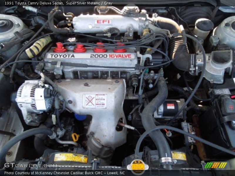  1991 Camry Deluxe Sedan Engine - 2.0 Liter DOHC 16-Valve 4 Cylinder