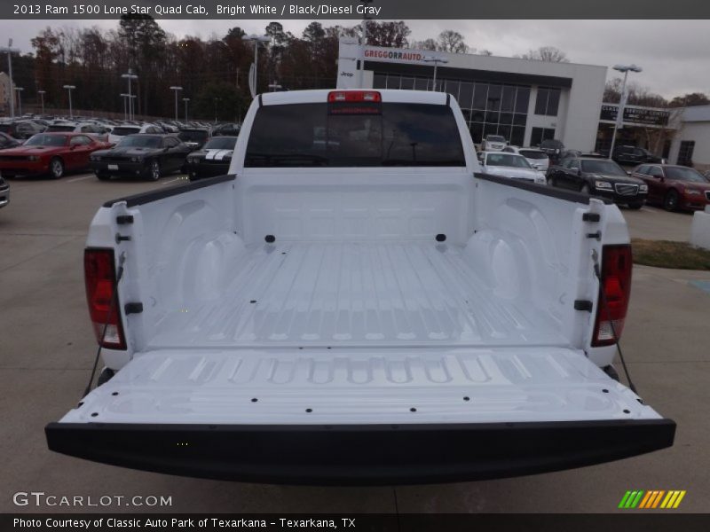 Bright White / Black/Diesel Gray 2013 Ram 1500 Lone Star Quad Cab