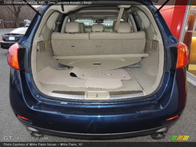 Deep Sapphire Metallic / Beige 2009 Nissan Murano LE AWD