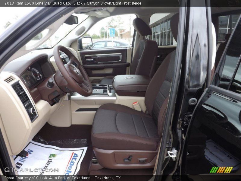  2013 1500 Lone Star Quad Cab Canyon Brown/Light Frost Beige Interior