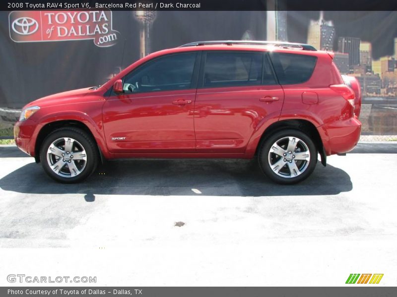 Barcelona Red Pearl / Dark Charcoal 2008 Toyota RAV4 Sport V6