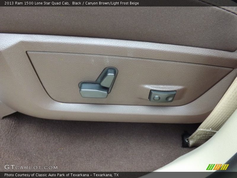 Black / Canyon Brown/Light Frost Beige 2013 Ram 1500 Lone Star Quad Cab