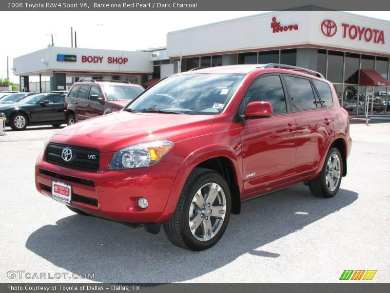 Barcelona Red Pearl / Dark Charcoal 2008 Toyota RAV4 Sport V6
