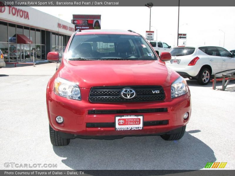 Barcelona Red Pearl / Dark Charcoal 2008 Toyota RAV4 Sport V6
