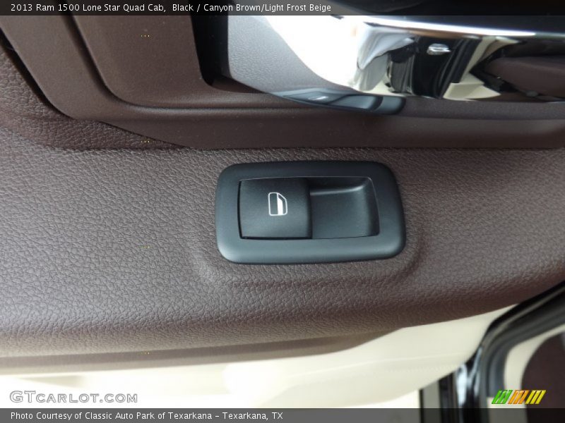 Black / Canyon Brown/Light Frost Beige 2013 Ram 1500 Lone Star Quad Cab