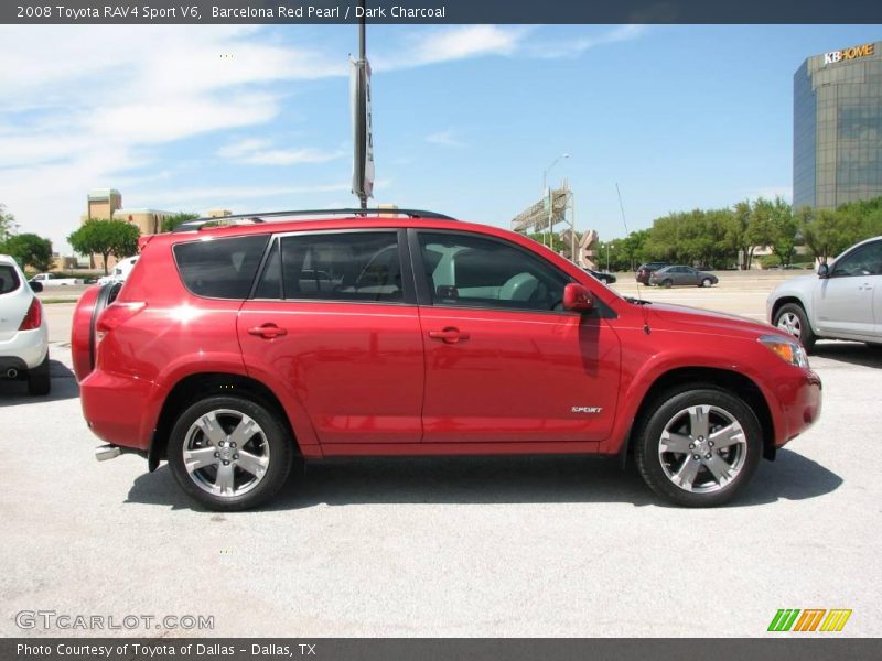Barcelona Red Pearl / Dark Charcoal 2008 Toyota RAV4 Sport V6