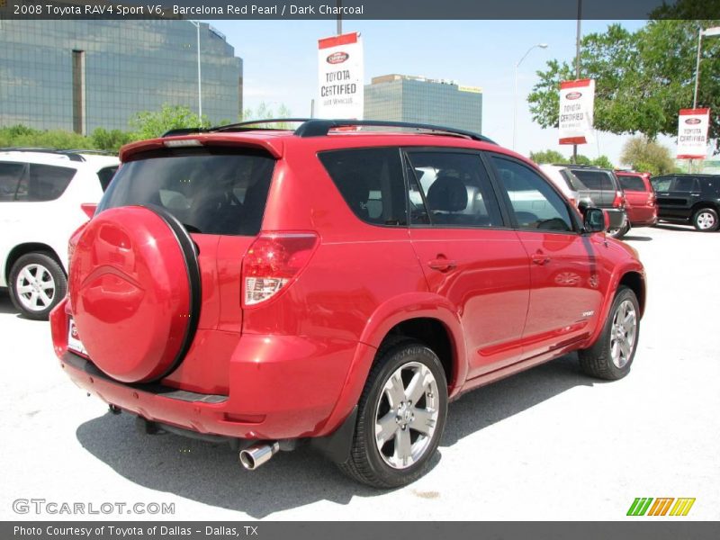 Barcelona Red Pearl / Dark Charcoal 2008 Toyota RAV4 Sport V6