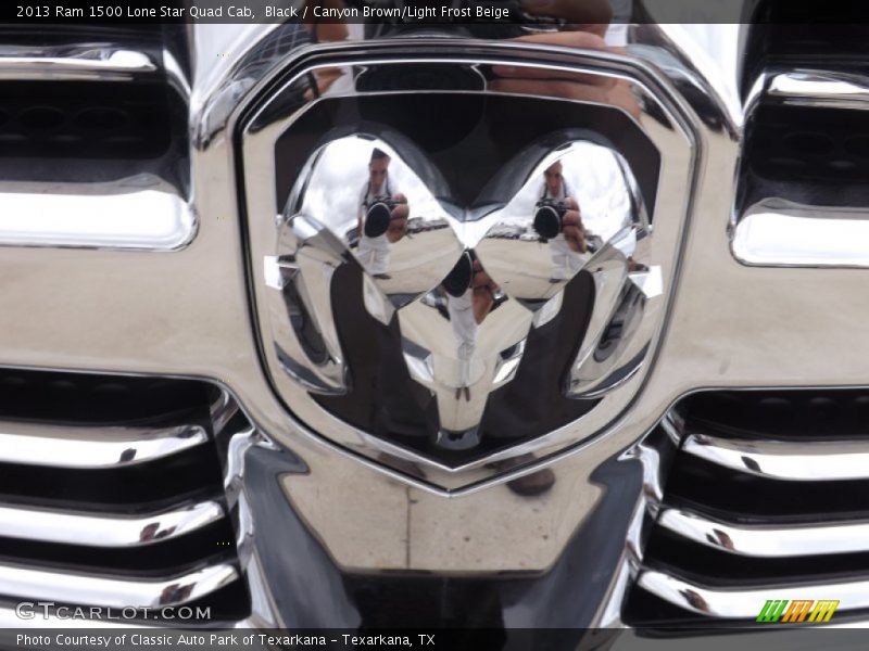 Black / Canyon Brown/Light Frost Beige 2013 Ram 1500 Lone Star Quad Cab