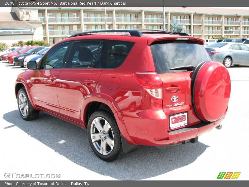 Barcelona Red Pearl / Dark Charcoal 2008 Toyota RAV4 Sport V6