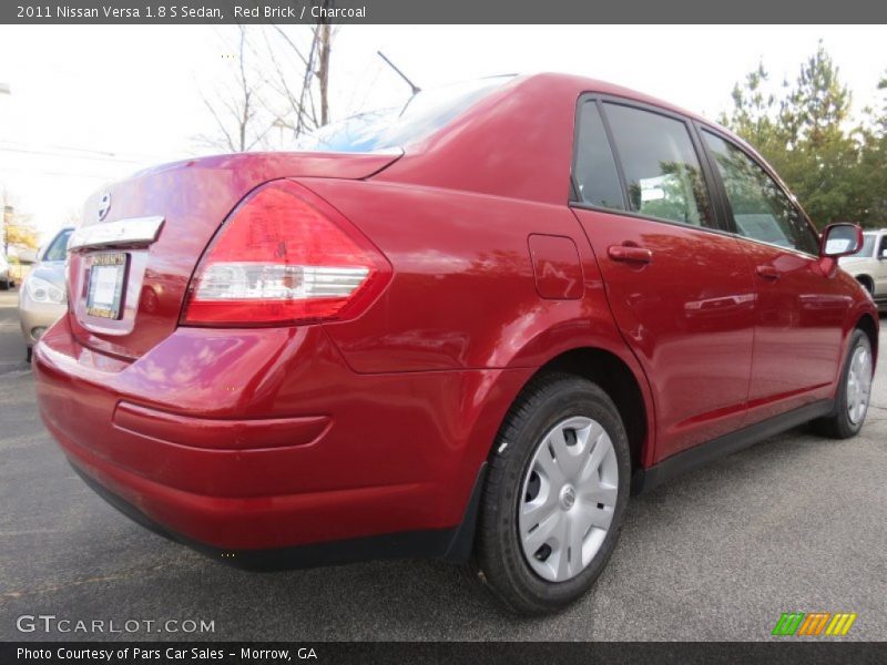 Red Brick / Charcoal 2011 Nissan Versa 1.8 S Sedan