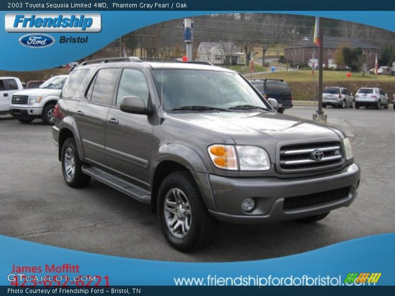 Phantom Gray Pearl / Oak 2003 Toyota Sequoia Limited 4WD