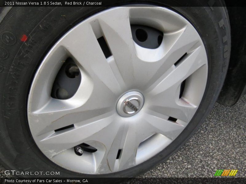 Red Brick / Charcoal 2011 Nissan Versa 1.8 S Sedan