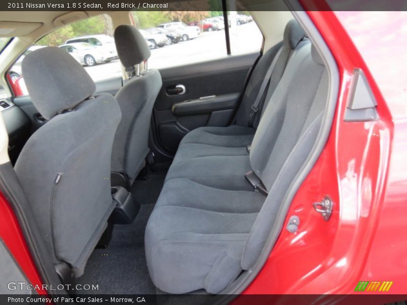 Red Brick / Charcoal 2011 Nissan Versa 1.8 S Sedan