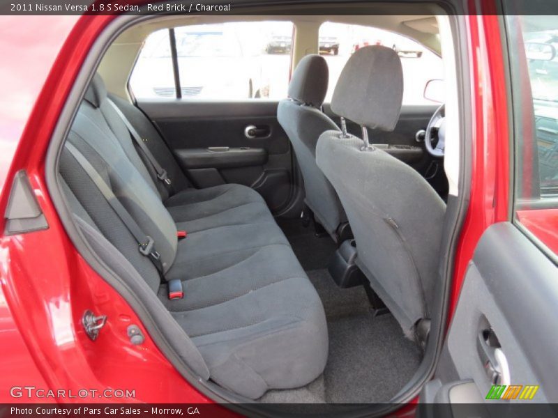 Red Brick / Charcoal 2011 Nissan Versa 1.8 S Sedan