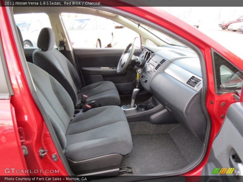 Red Brick / Charcoal 2011 Nissan Versa 1.8 S Sedan