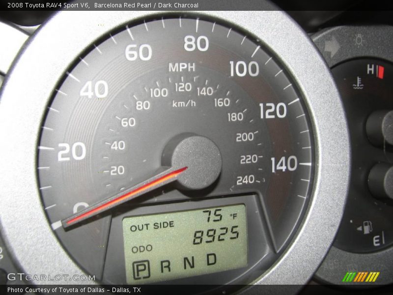 Barcelona Red Pearl / Dark Charcoal 2008 Toyota RAV4 Sport V6