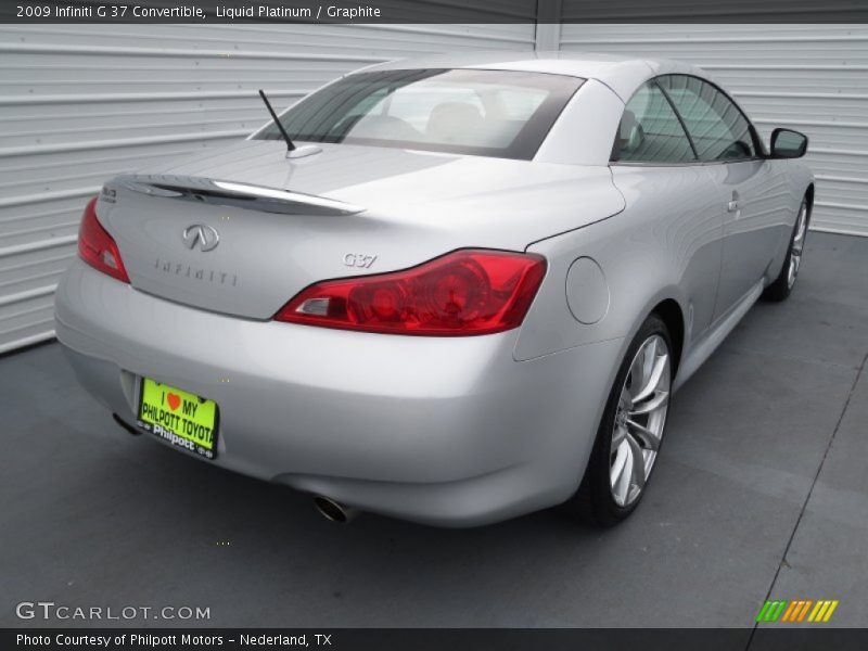 Liquid Platinum / Graphite 2009 Infiniti G 37 Convertible