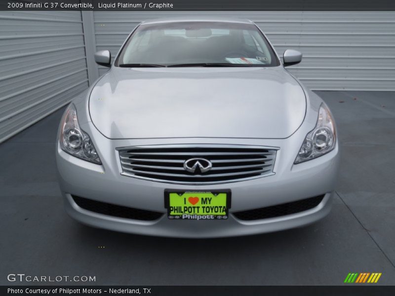 Liquid Platinum / Graphite 2009 Infiniti G 37 Convertible