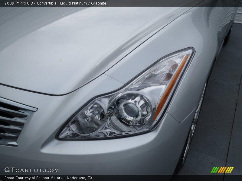 Liquid Platinum / Graphite 2009 Infiniti G 37 Convertible