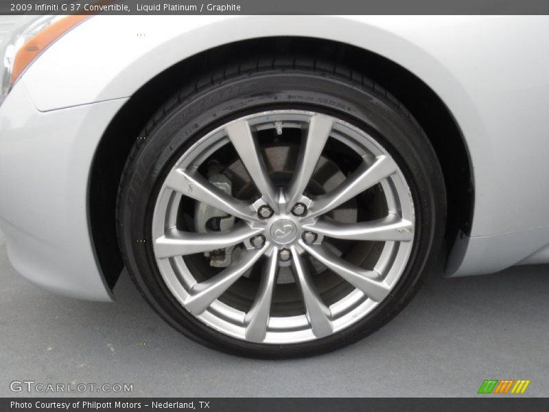 Liquid Platinum / Graphite 2009 Infiniti G 37 Convertible