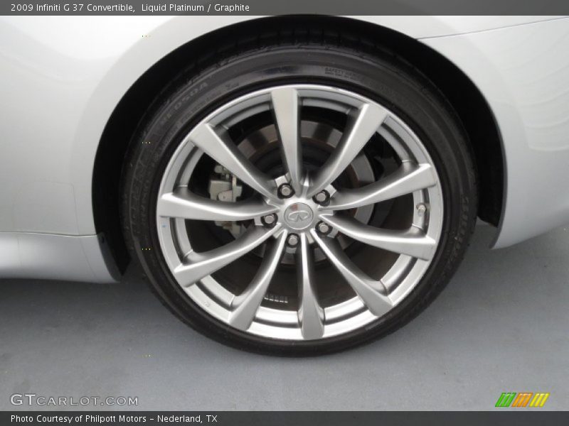 Liquid Platinum / Graphite 2009 Infiniti G 37 Convertible