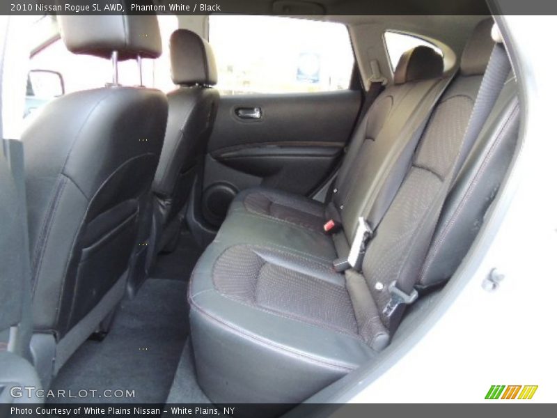 Phantom White / Black 2010 Nissan Rogue SL AWD