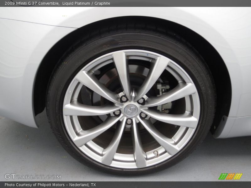 Liquid Platinum / Graphite 2009 Infiniti G 37 Convertible