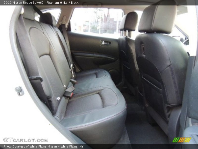 Phantom White / Black 2010 Nissan Rogue SL AWD