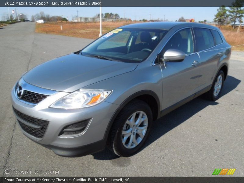 Liquid Silver Meatllic / Black 2012 Mazda CX-9 Sport
