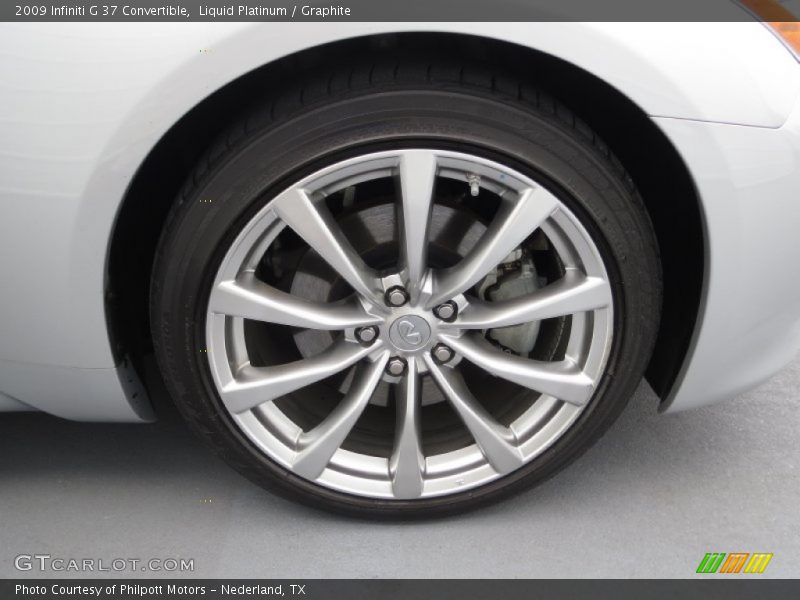 Liquid Platinum / Graphite 2009 Infiniti G 37 Convertible