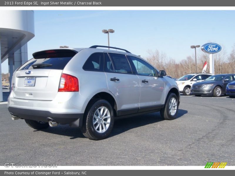 Ingot Silver Metallic / Charcoal Black 2013 Ford Edge SE