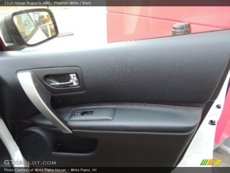Phantom White / Black 2010 Nissan Rogue SL AWD