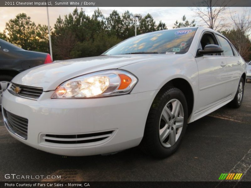 Summit White / Ebony 2011 Chevrolet Impala LS