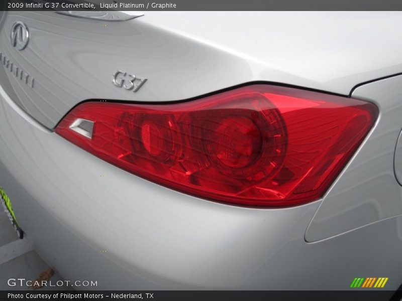 Liquid Platinum / Graphite 2009 Infiniti G 37 Convertible