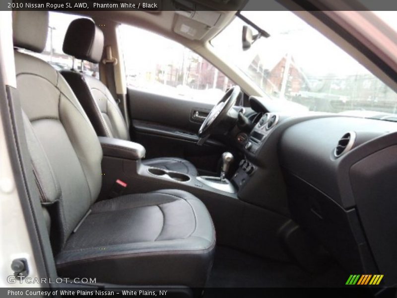 Phantom White / Black 2010 Nissan Rogue SL AWD