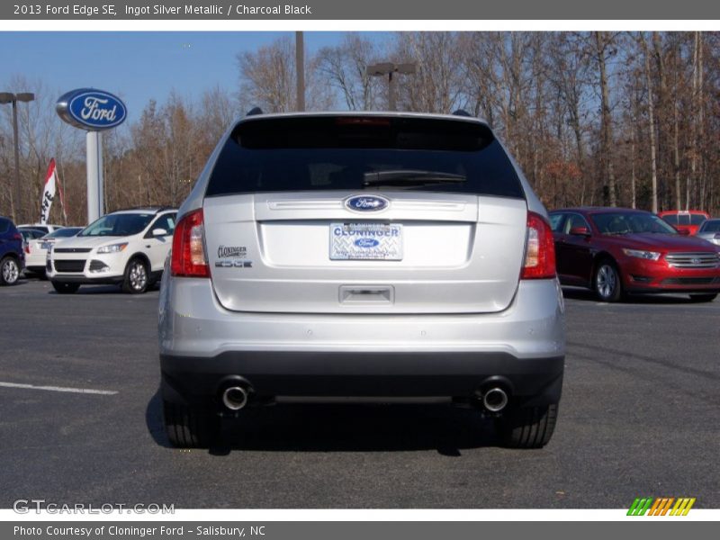 Ingot Silver Metallic / Charcoal Black 2013 Ford Edge SE